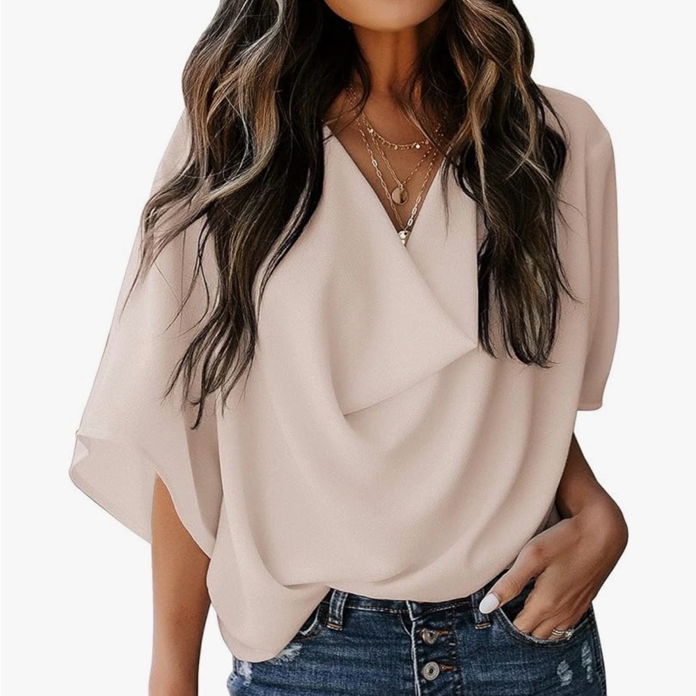 Chic Cream Women's Blouse